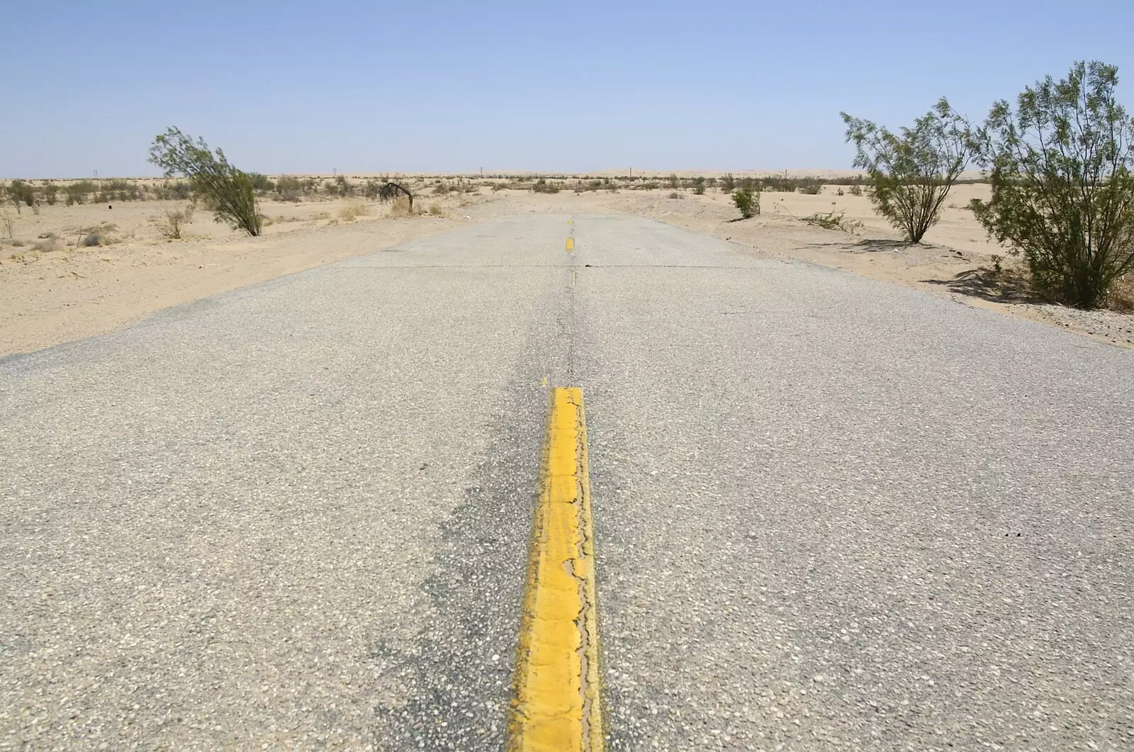 The road just ends, from San Diego Seven: The Desert and the Dunes, Arizona and California, US - 22nd April