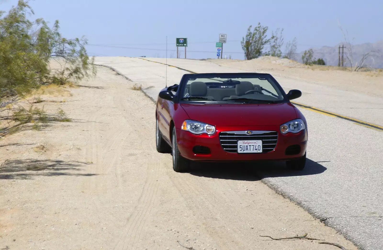 The Chrysler Sebring, from San Diego Seven: The Desert and the Dunes, Arizona and California, US - 22nd April