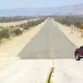 An SUV pulls out onto State Route 34, San Diego Seven: The Desert and the Dunes, Arizona and California, US - 22nd April