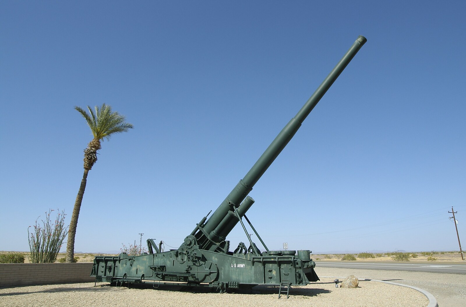 A massive Howitzer in the Yuma Proving Grounds from San Diego Seven: The Desert and the Dunes, Arizona and California, US - 22nd April