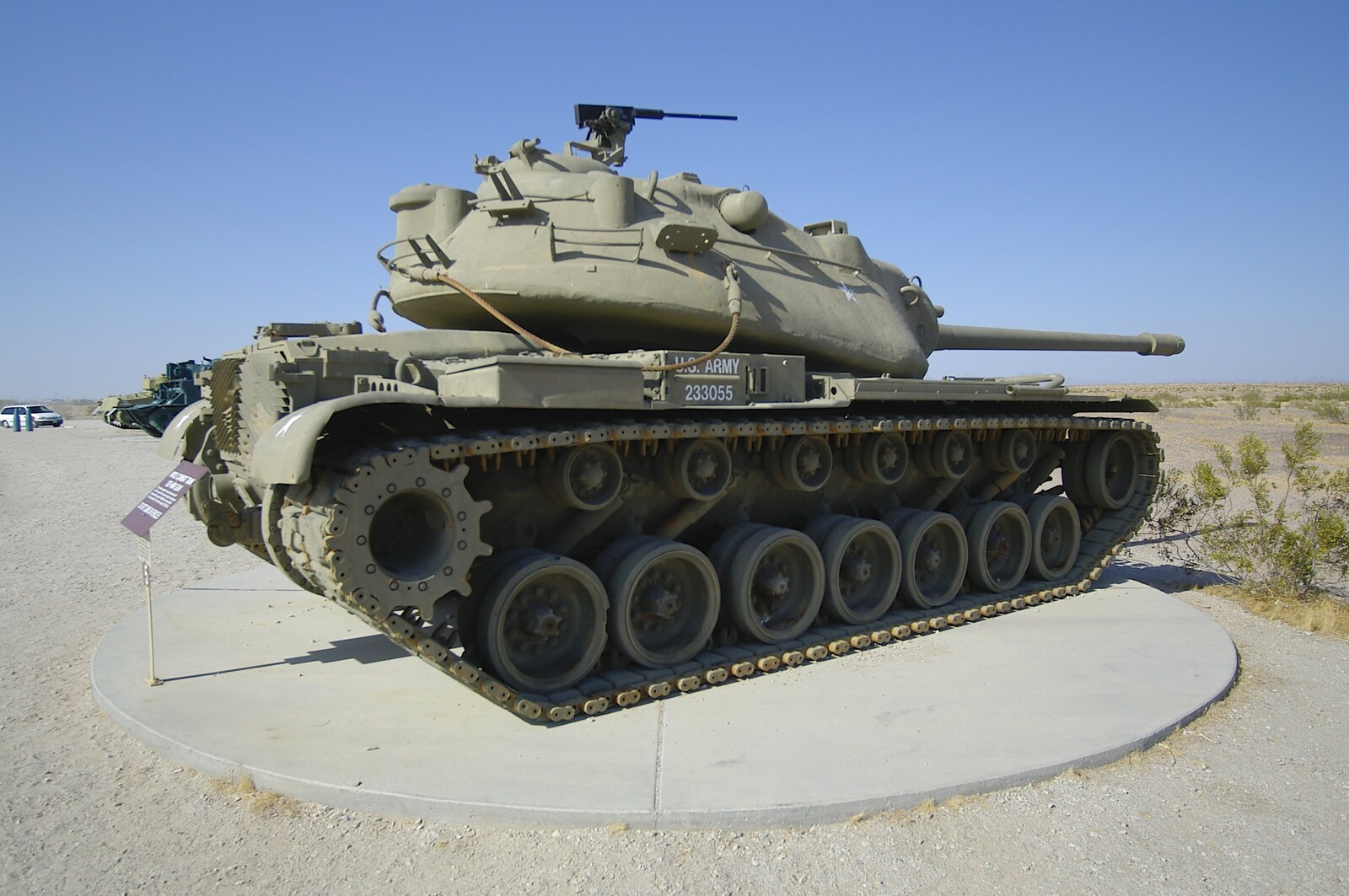 An M103 combat tank with a 120mm gun from San Diego Seven: The Desert and the Dunes, Arizona and California, US - 22nd April