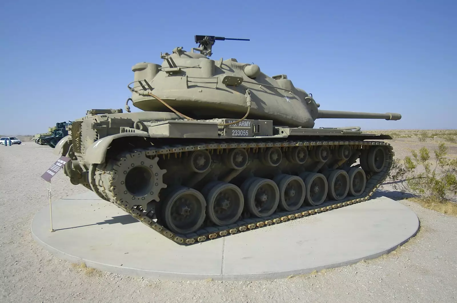 An M103 combat tank with a 120mm gun, from San Diego Seven: The Desert and the Dunes, Arizona and California, US - 22nd April