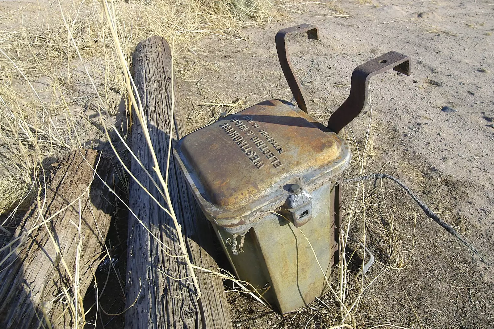 An old Westinghouse transformer unit, from San Diego Seven: The Desert and the Dunes, Arizona and California, US - 22nd April