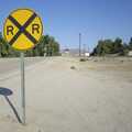 A railroad crossing, San Diego Seven: The Desert and the Dunes, Arizona and California, US - 22nd April