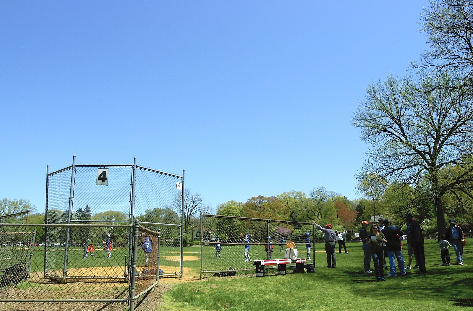 The baseball field from Maplewood and Little-League Baseball, New Jersey - 29th April 2006