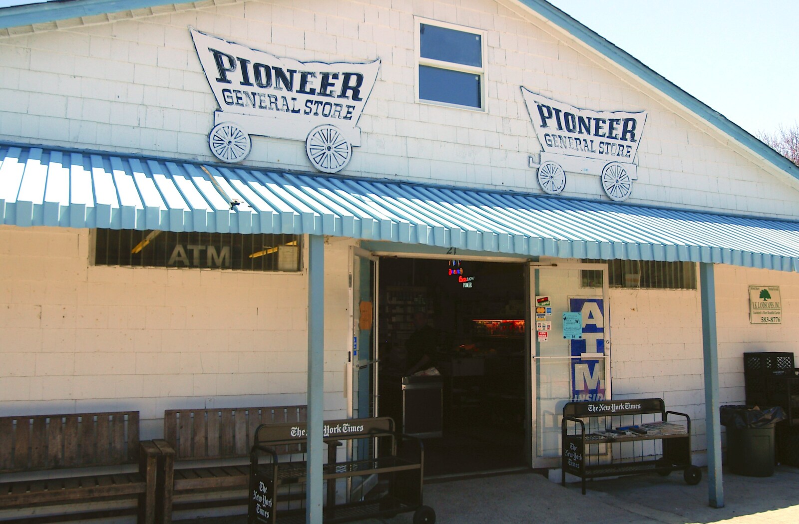 The Pioneer General Store from Phil and the Fair Harbor Fire Engine, Fire Island, New York State, US - 30th April 2006