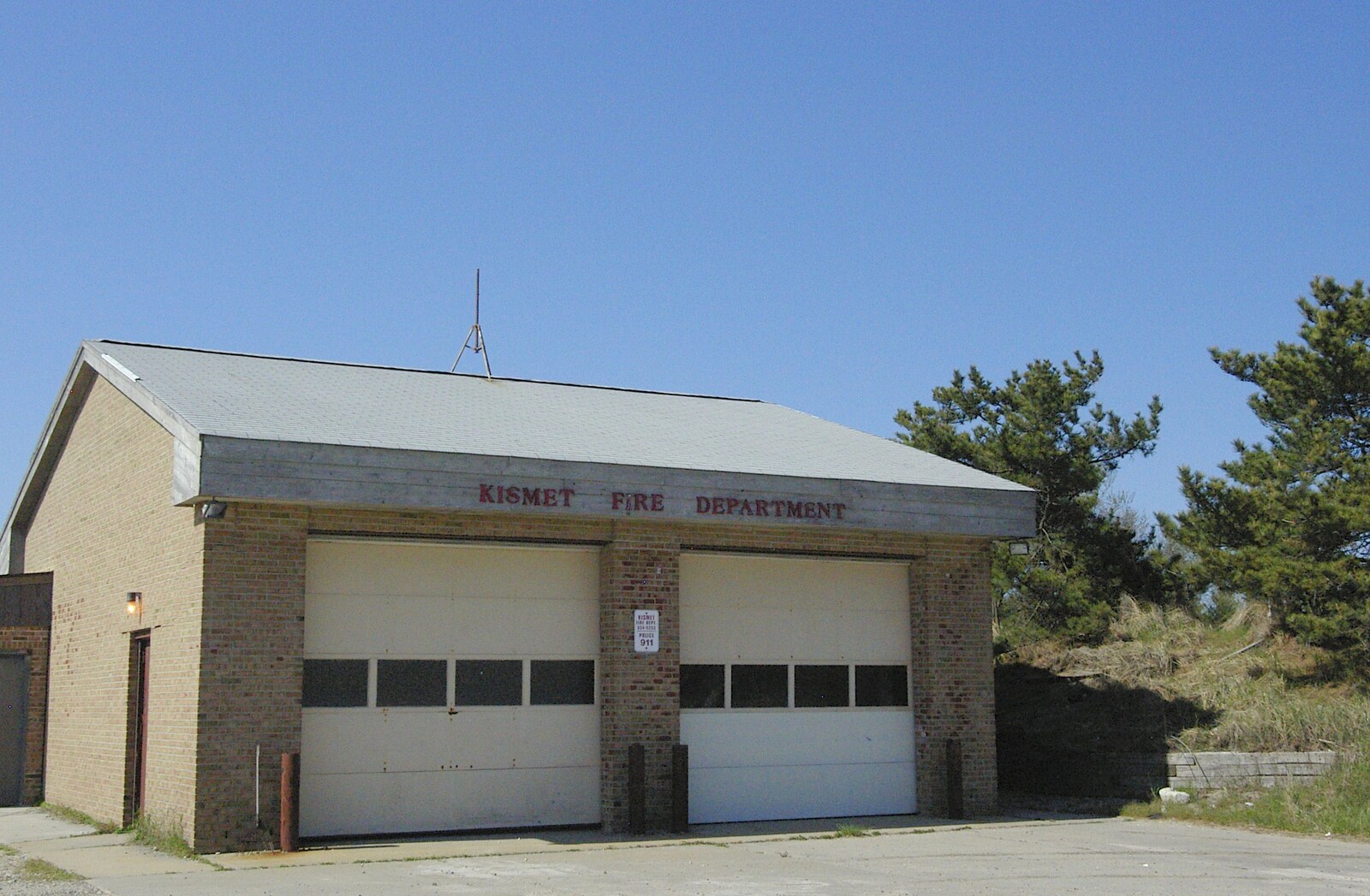 The quaintly-named Kismet fire department from Phil and the Fair Harbor Fire Engine, Fire Island, New York State, US - 30th April 2006