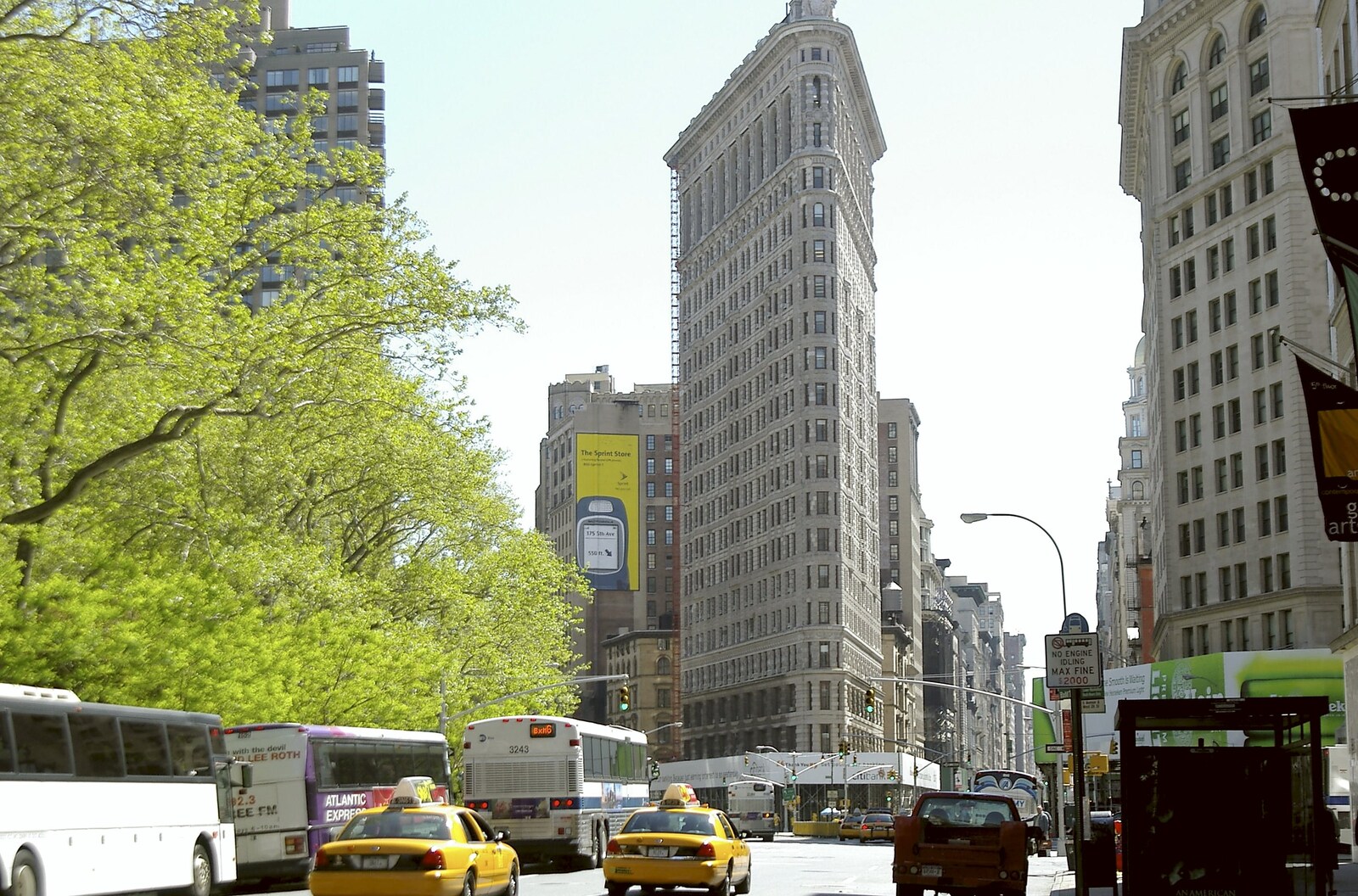 The Flatiron Building from Times Square, the Empire State and Ground Zero, New York, US - 1st May 2006