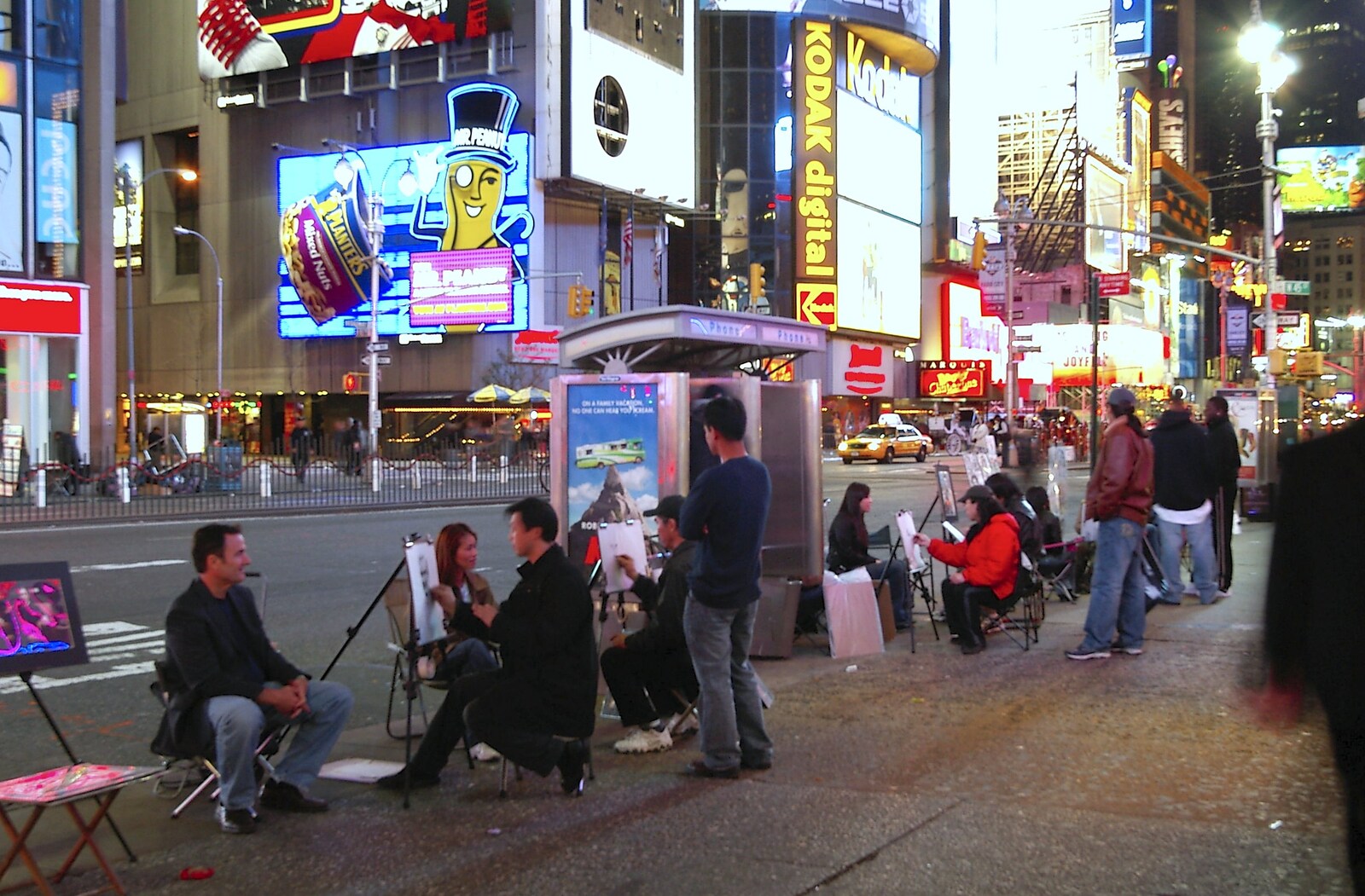 Caricature artists ply their trade from Times Square, the Empire State and Ground Zero, New York, US - 1st May 2006
