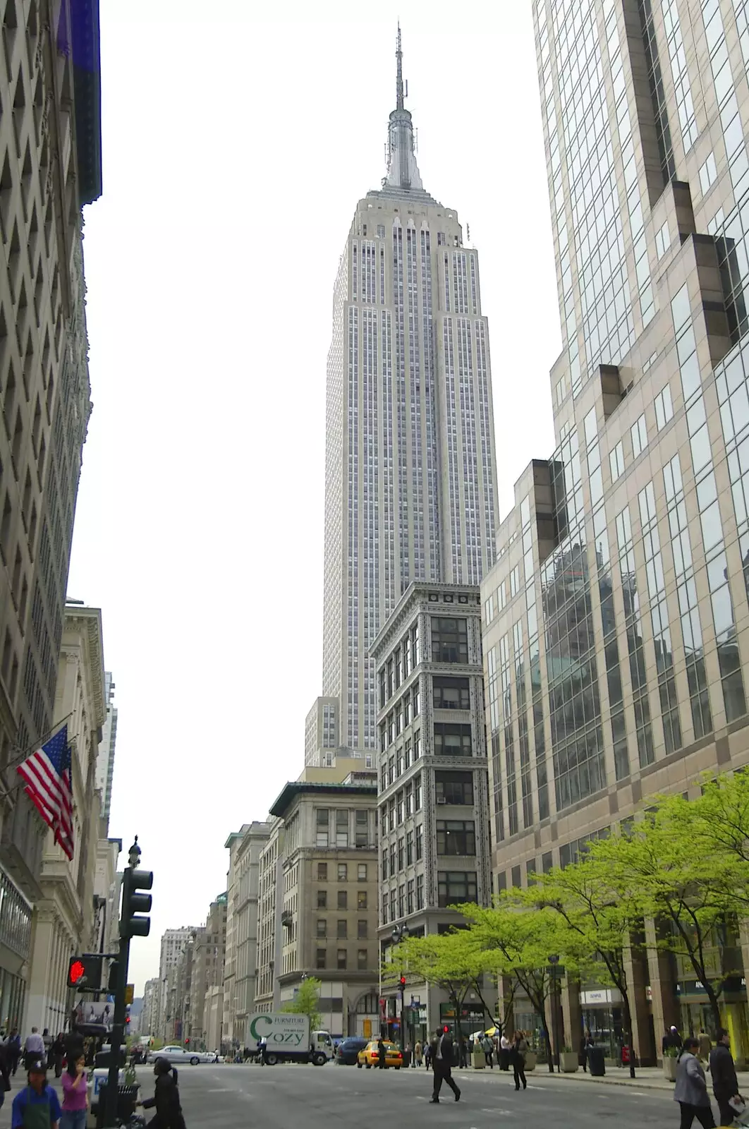 Another glimpse of the Empire State Building, from A Union Square Demo, Bryant Park and Columbus Circle, New York, US - 2nd May 2006