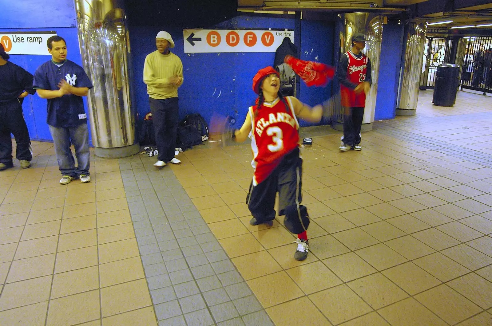 A break-dancer is a blur, from A Union Square Demo, Bryant Park and Columbus Circle, New York, US - 2nd May 2006