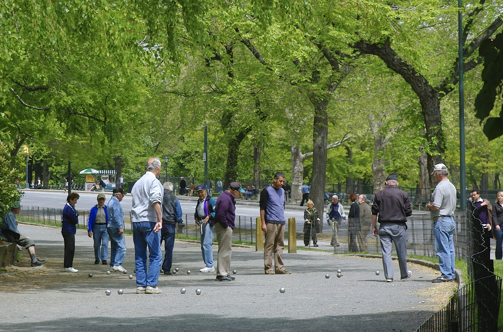 Central Park Petanque from A Union Square Demo, Bryant Park and Columbus Circle, New York, US - 2nd May 2006
