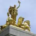 Shiny gold chariot at the entrance to Central Park, A Union Square Demo, Bryant Park and Columbus Circle, New York, US - 2nd May 2006