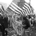 A big US flag, A Union Square Demo, Bryant Park and Columbus Circle, New York, US - 2nd May 2006