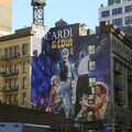 A big building-side Bacardi advert, A Union Square Demo, Bryant Park and Columbus Circle, New York, US - 2nd May 2006