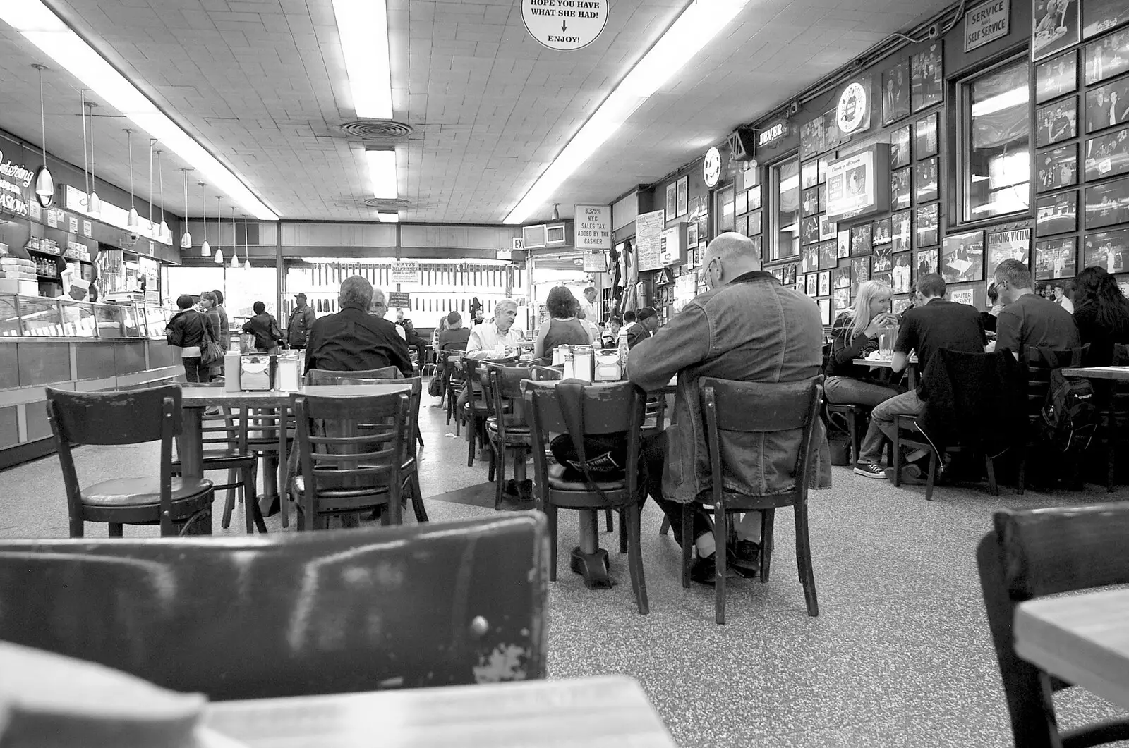 Inside Katz's deli, from A Union Square Demo, Bryant Park and Columbus Circle, New York, US - 2nd May 2006