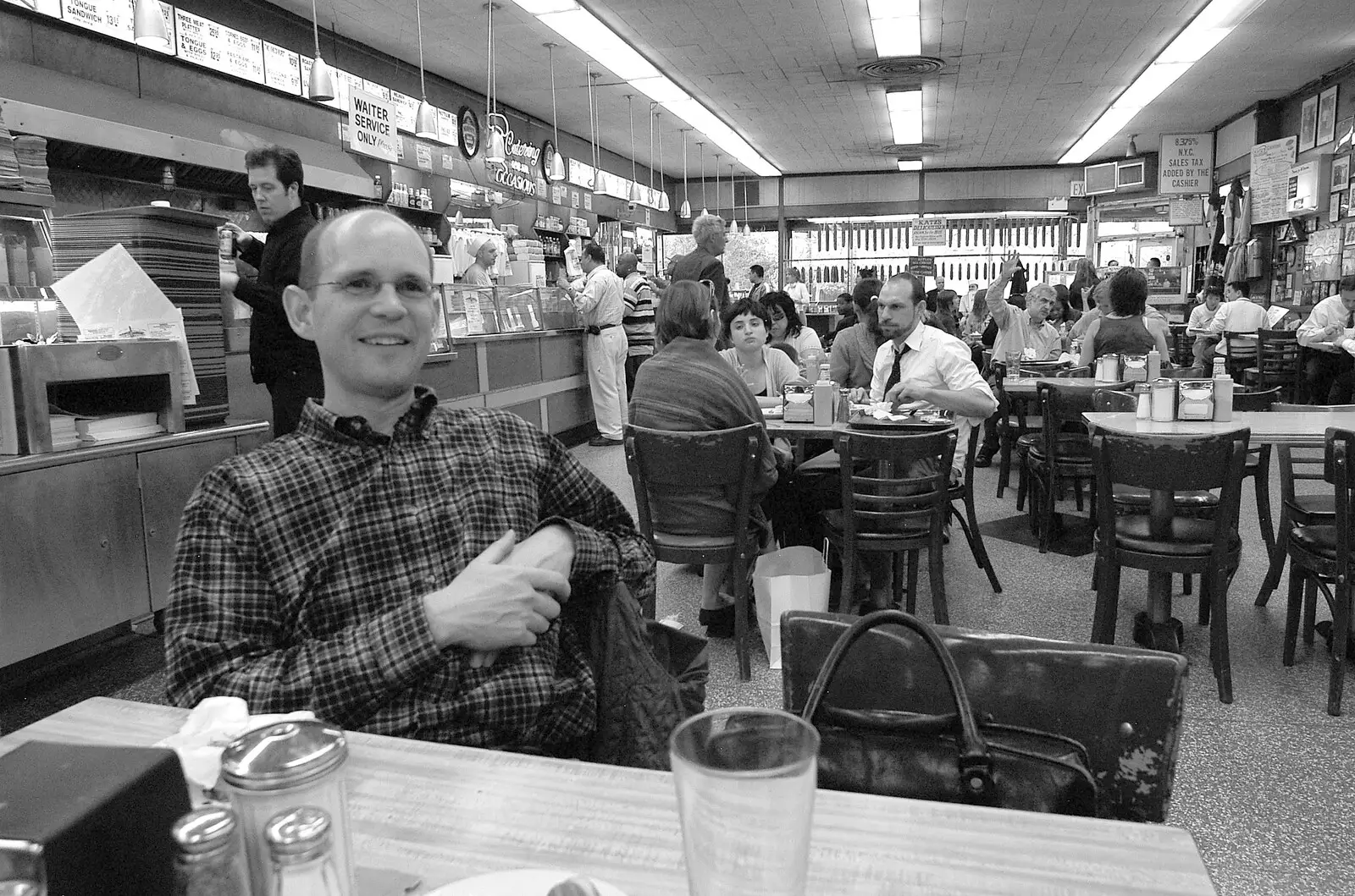 Phil in Katz's Deli, from A Union Square Demo, Bryant Park and Columbus Circle, New York, US - 2nd May 2006