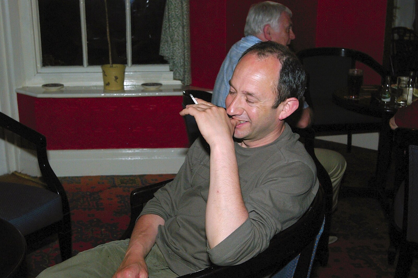 DH with a ciggie from The BSCC does The Pheasant Hotel, Kelling, Norfolk - 6th May 2006