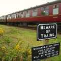 Beware of Trains. It's not wrong., The BSCC does The Pheasant Hotel, Kelling, Norfolk - 6th May 2006