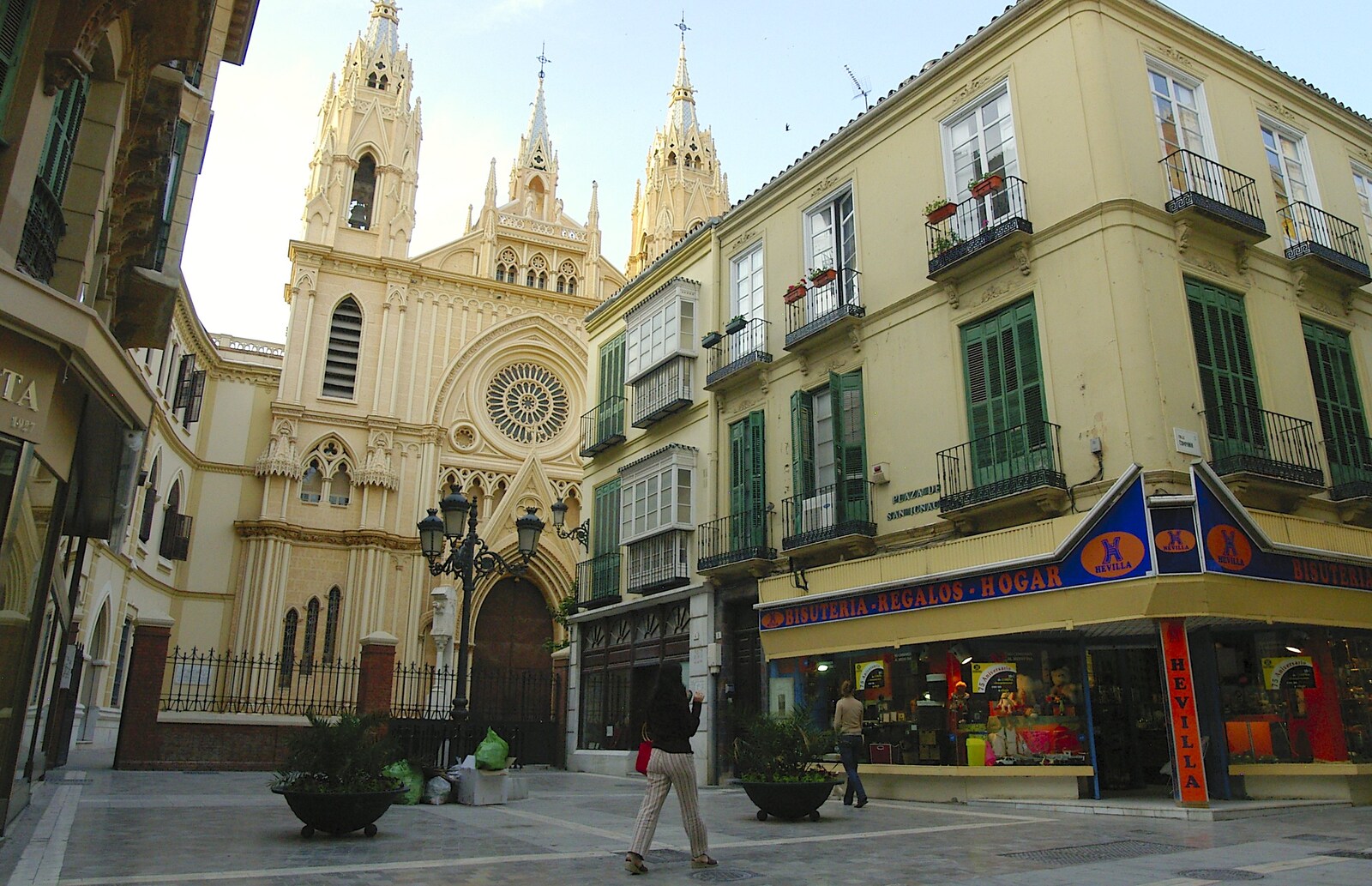 Málaga cathedral from Working at Telefónica, Malaga, Spain - 6th June 2006