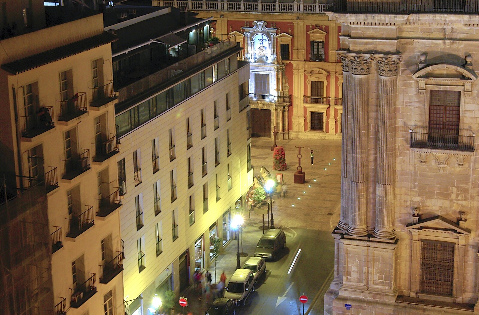 Calle Molina and the corner of the cathedral from Working at Telefónica, Malaga, Spain - 6th June 2006