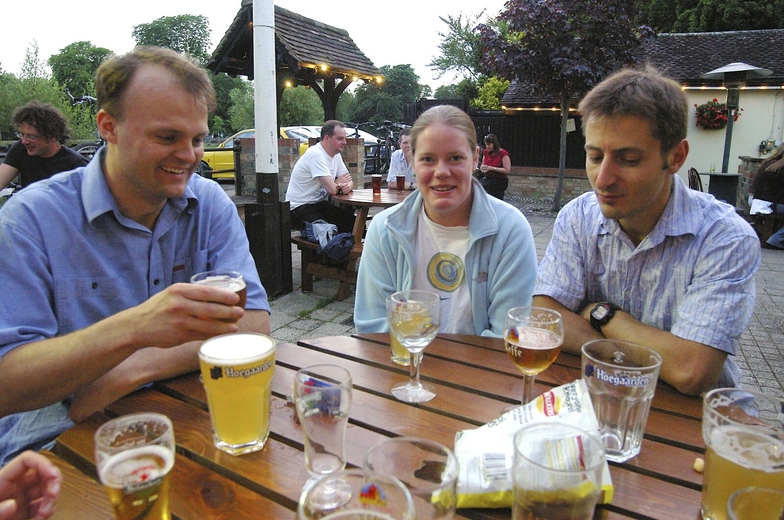Nick, Clare and Ben from Ben Leaves "The Lab", Fort St. George, Cambridge - 16th June 2006