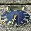 The church clock, A Picnic by the Castle on a Hill, Framlingham, Suffolk - 17th June 2006