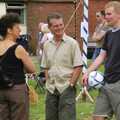 Bill and his prize: a football, The Village Fête, Yaxley, Suffolk - 18th June 2006