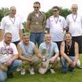 The winners of the tug 'o' war pose for a photo, The Village Fête, Yaxley, Suffolk - 18th June 2006