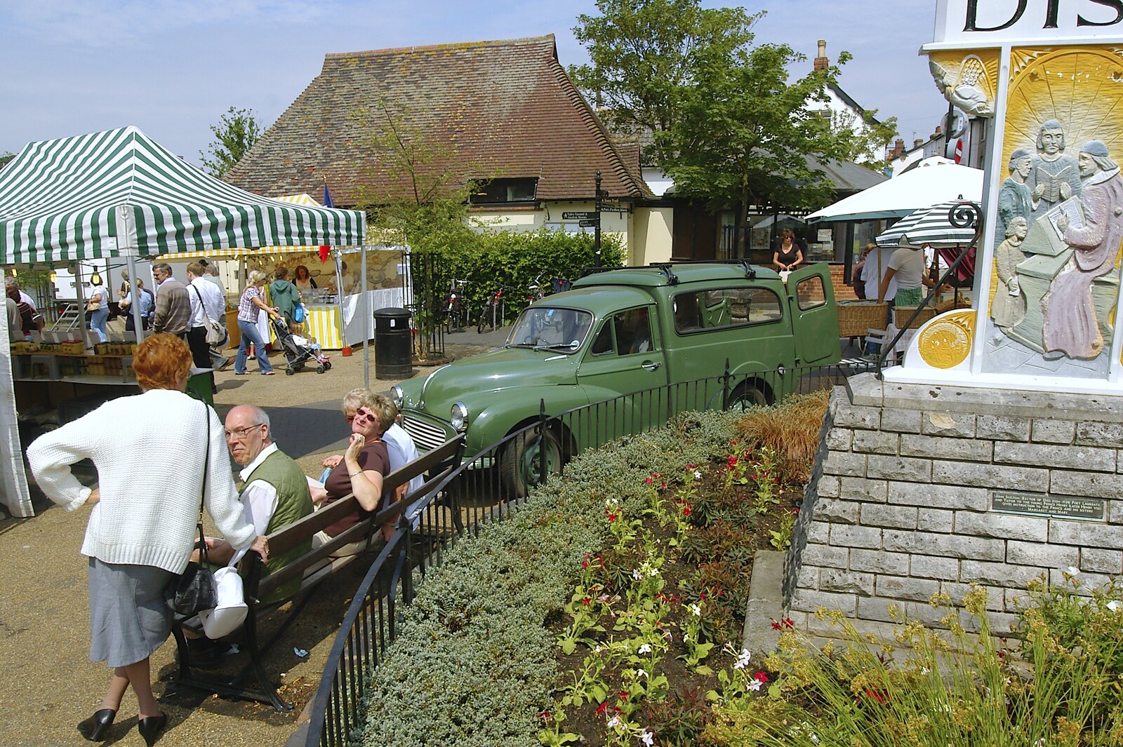 The Amandine's green Morris van from A French Market Visits, Diss, Norfolk - 24th June 2006