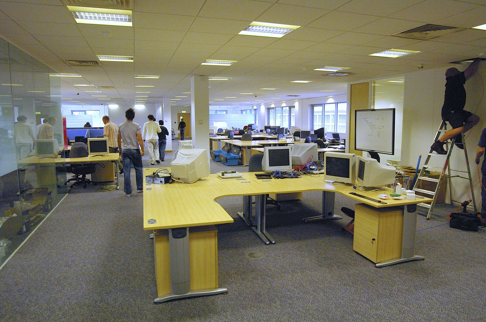 The new engineering area from Qualcomm Moves Offices, Milton Road, Cambridge - 26th July 2006