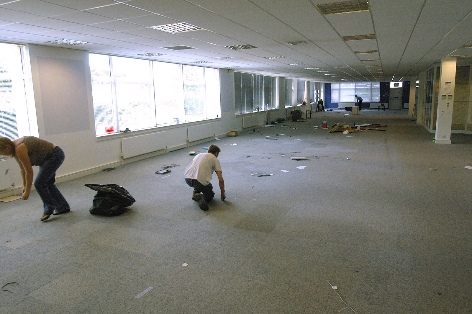 The next day, the old office is almost empty from Qualcomm Moves Offices, Milton Road, Cambridge - 26th July 2006