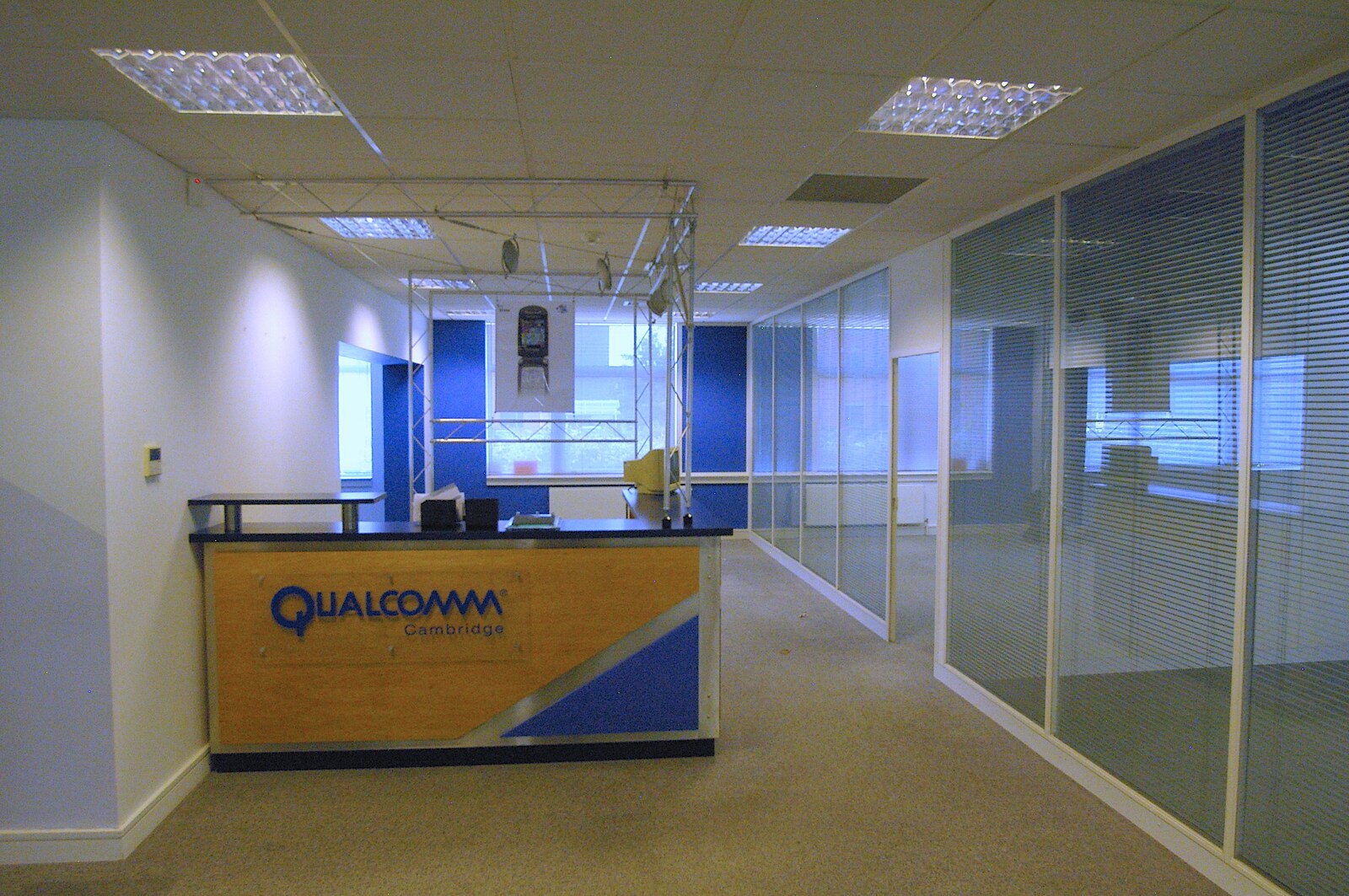 The old reception desk from Qualcomm Moves Offices, Milton Road, Cambridge - 26th July 2006