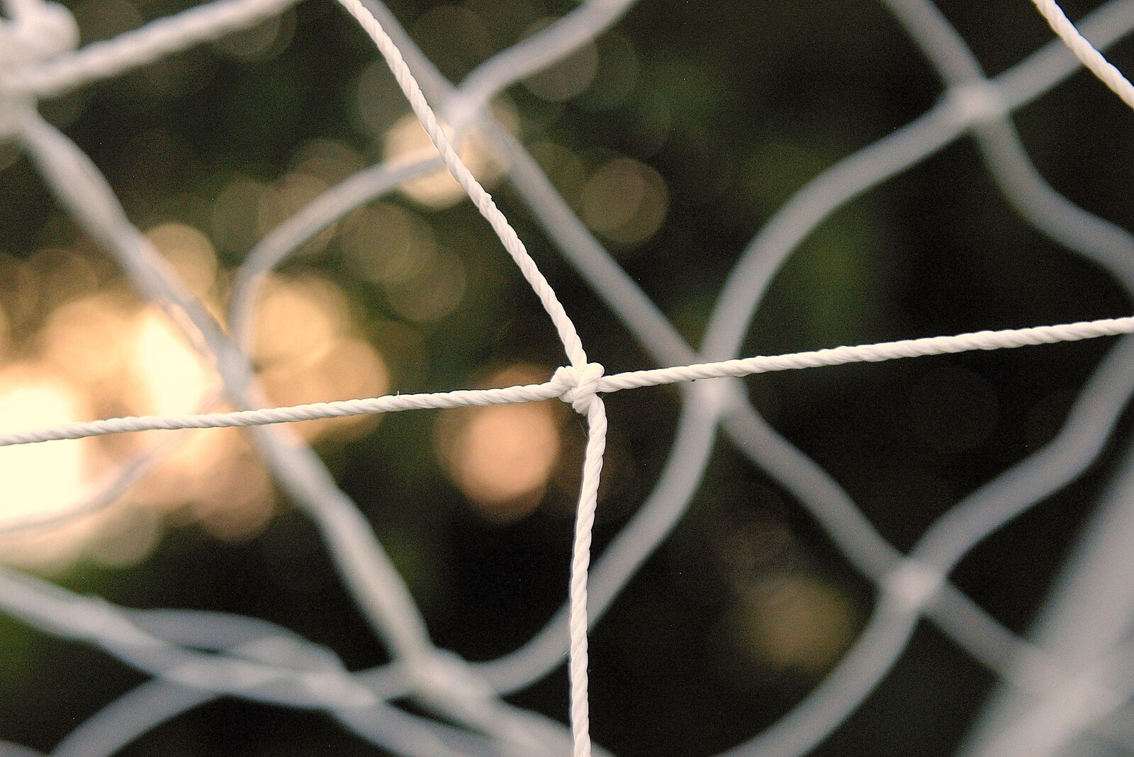 A close-up of some football netting from The BBs Play Athelington Hall, Horham, Suffolk - 29th June 2006