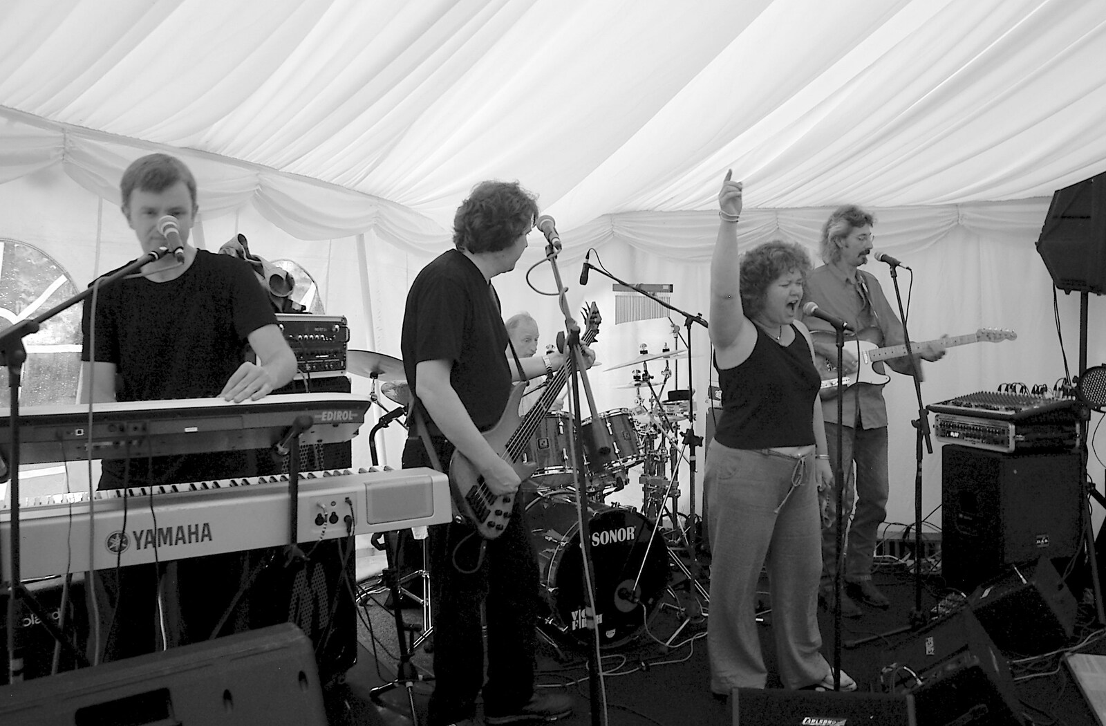 The band do a sound check from The BBs Play Yaxley Hall, Yaxley, Suffolk - 7th July 2006