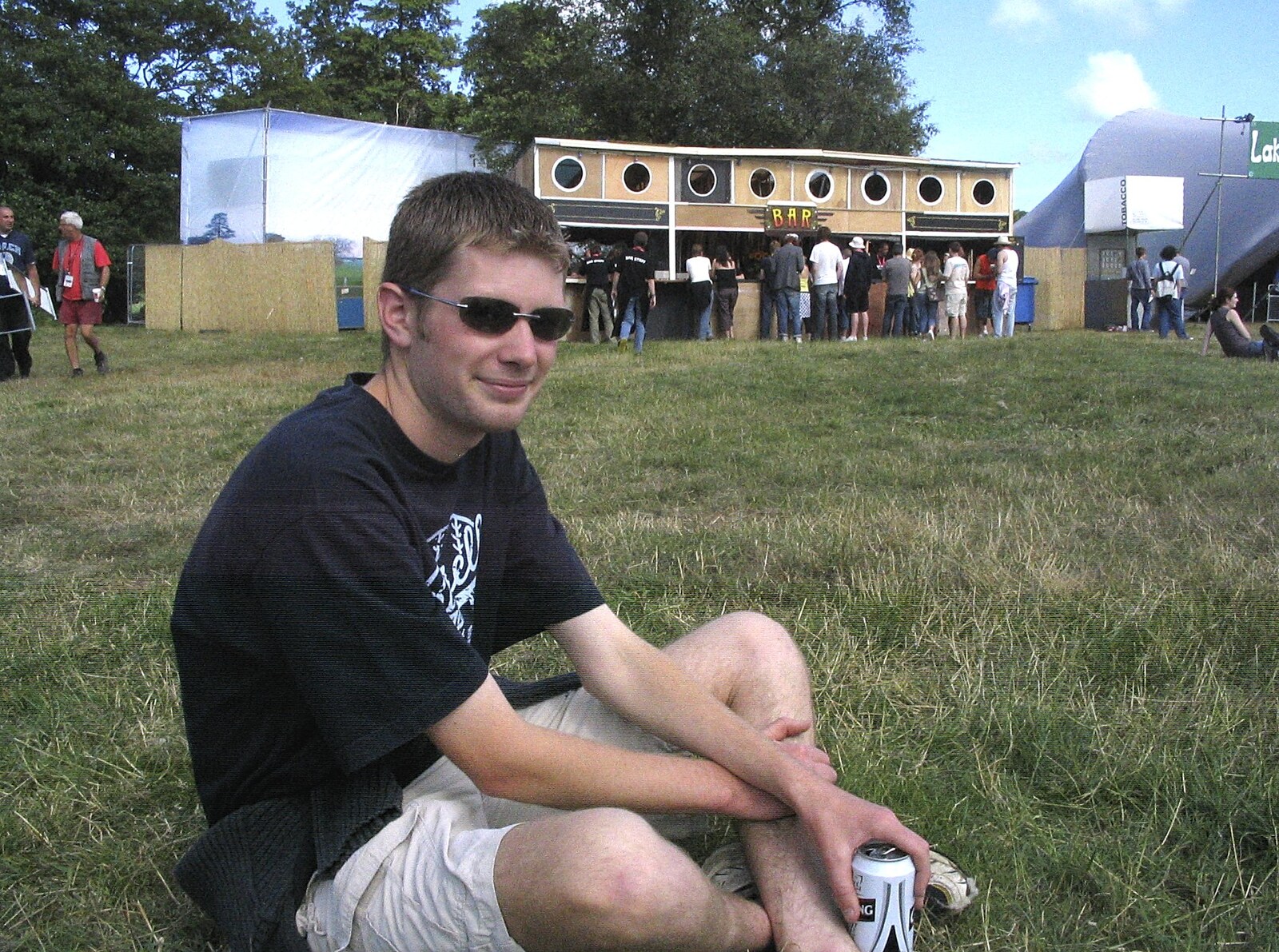 The Boy Phil drinks beer from The First Latitude Festival, Henham Park, Suffolk - 14th July 2006