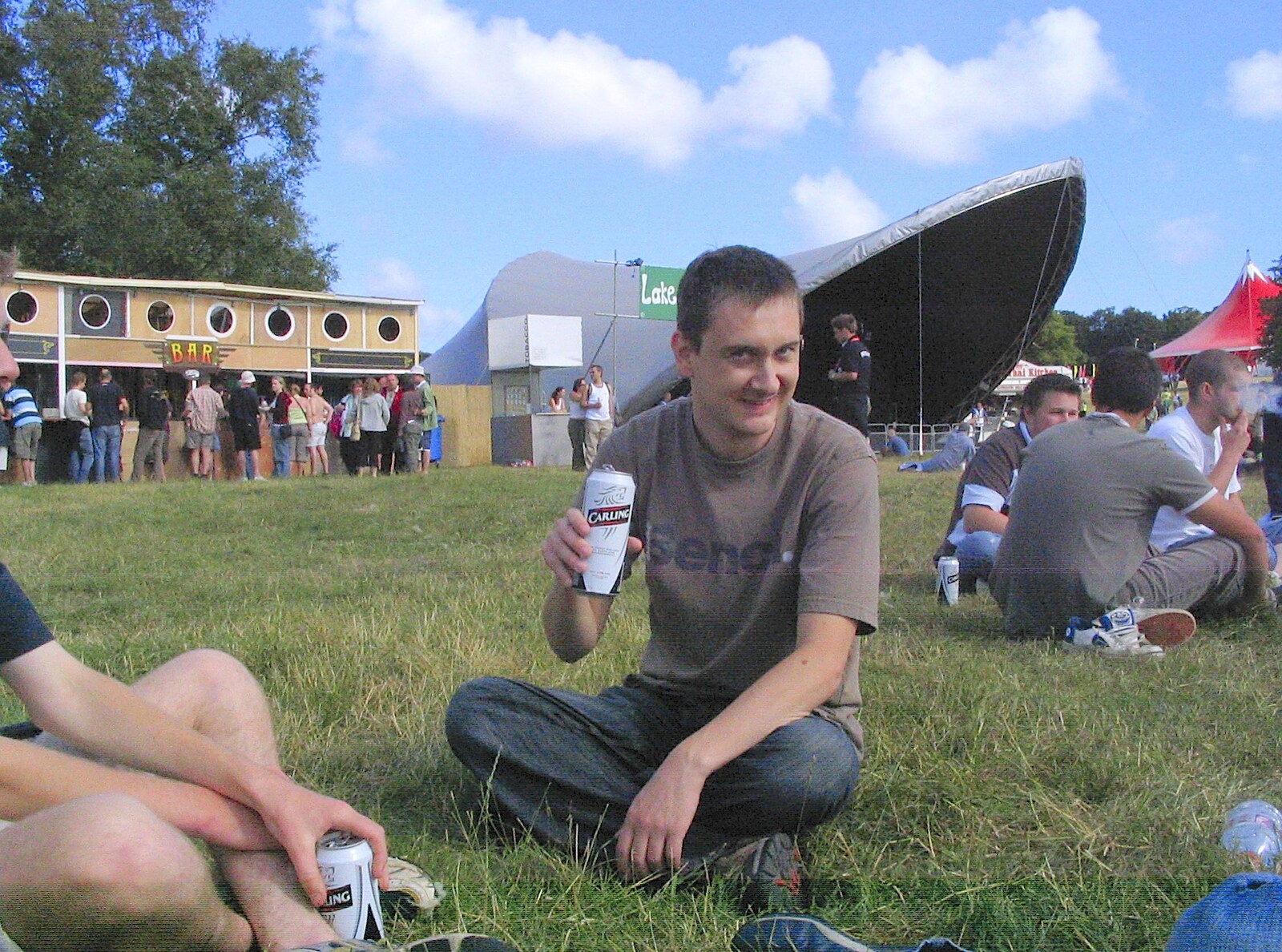 Andrew on Carling from The First Latitude Festival, Henham Park, Suffolk - 14th July 2006
