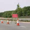 The sign says it all really, Shakespeare at St. John's, Parker's Piece and the A14's Worst Day - 17th July 2006