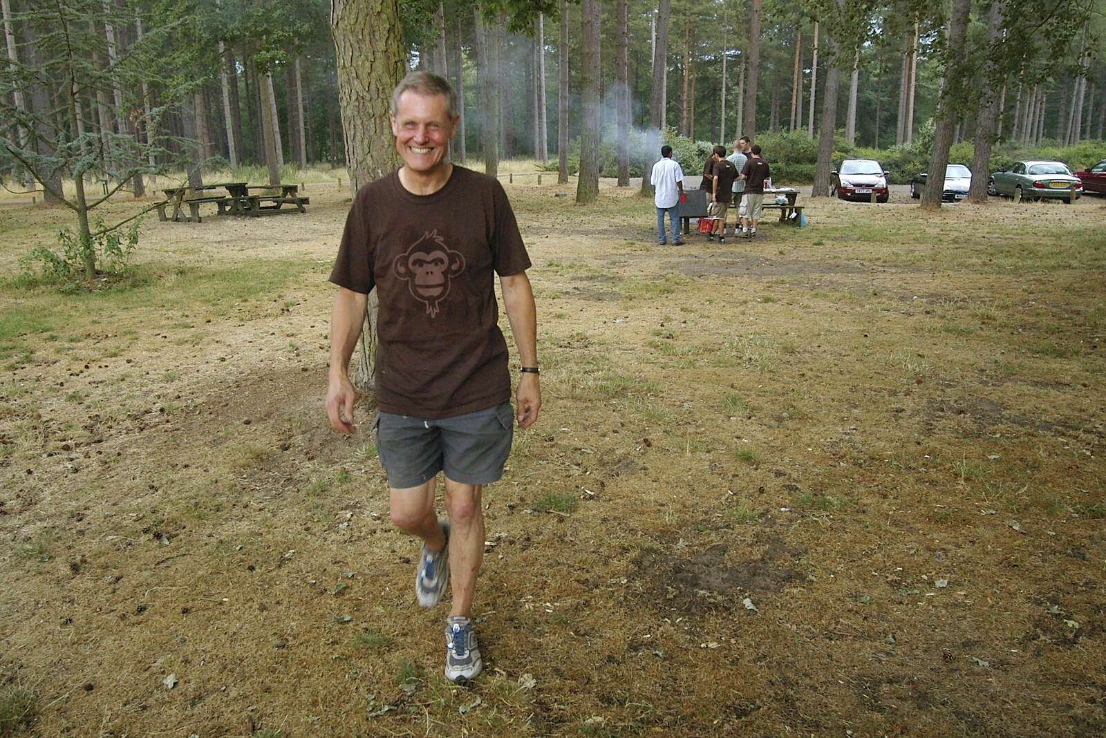 Tim roams about from Qualcomm Cambridge "Go Ape", High Lodge, Thetford Forest - 27th July 2006