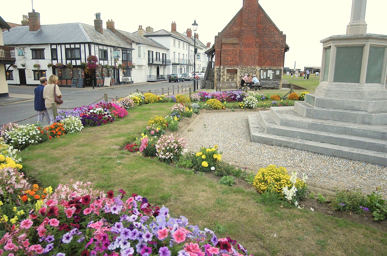 Flowerbeds near the Aldeburgh Moot Hall from The Regatta Restaurant with Mother and Mike, Aldeburgh, Suffolk - 10th August 2006