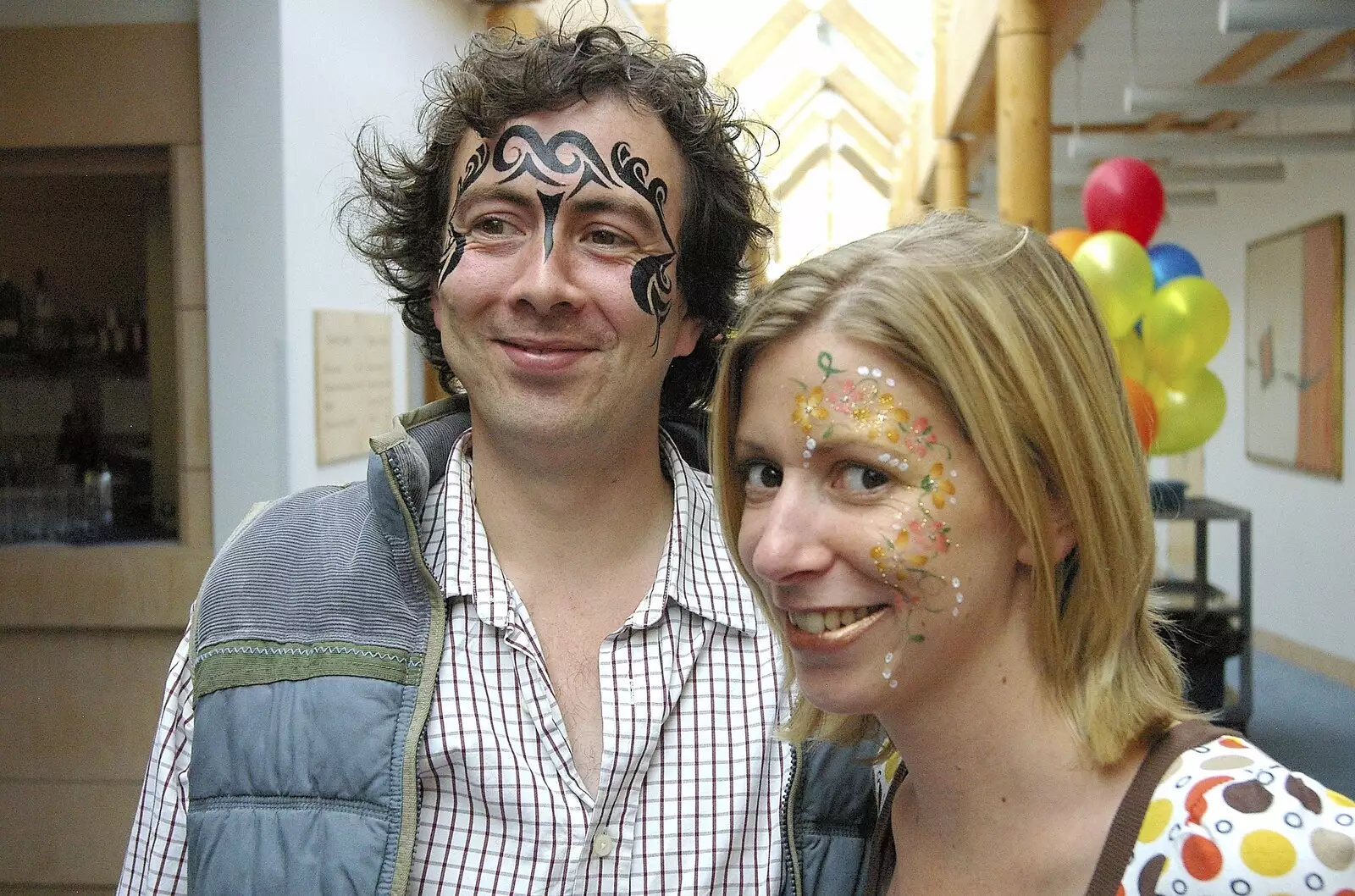 Lucy and Lucy's brother, from Qualcomm's Summer Circus Thrash, Churchill College, Cambridge - 18th August 2006