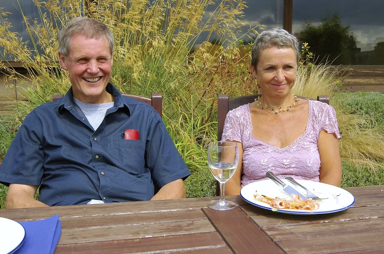 Tim and Mrs. Tim, from Qualcomm's Summer Circus Thrash, Churchill College, Cambridge - 18th August 2006