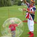The boy in the bubble, Qualcomm's Summer Circus Thrash, Churchill College, Cambridge - 18th August 2006