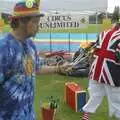 It's time for a fire-eating demonstration, Qualcomm's Summer Circus Thrash, Churchill College, Cambridge - 18th August 2006