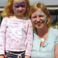 Andrea and her daughter, Qualcomm's Summer Circus Thrash, Churchill College, Cambridge - 18th August 2006