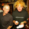 Alan's Birthday at the Swan Inn, Brome, Suffolk - 18th August 2006, John Willy checks over Wavy's bread rool