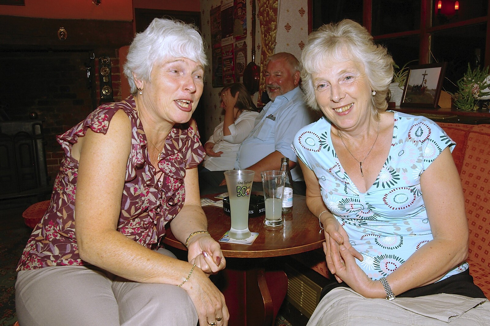 Spammy and Jean from Alan's Birthday at the Swan Inn, Brome, Suffolk - 18th August 2006