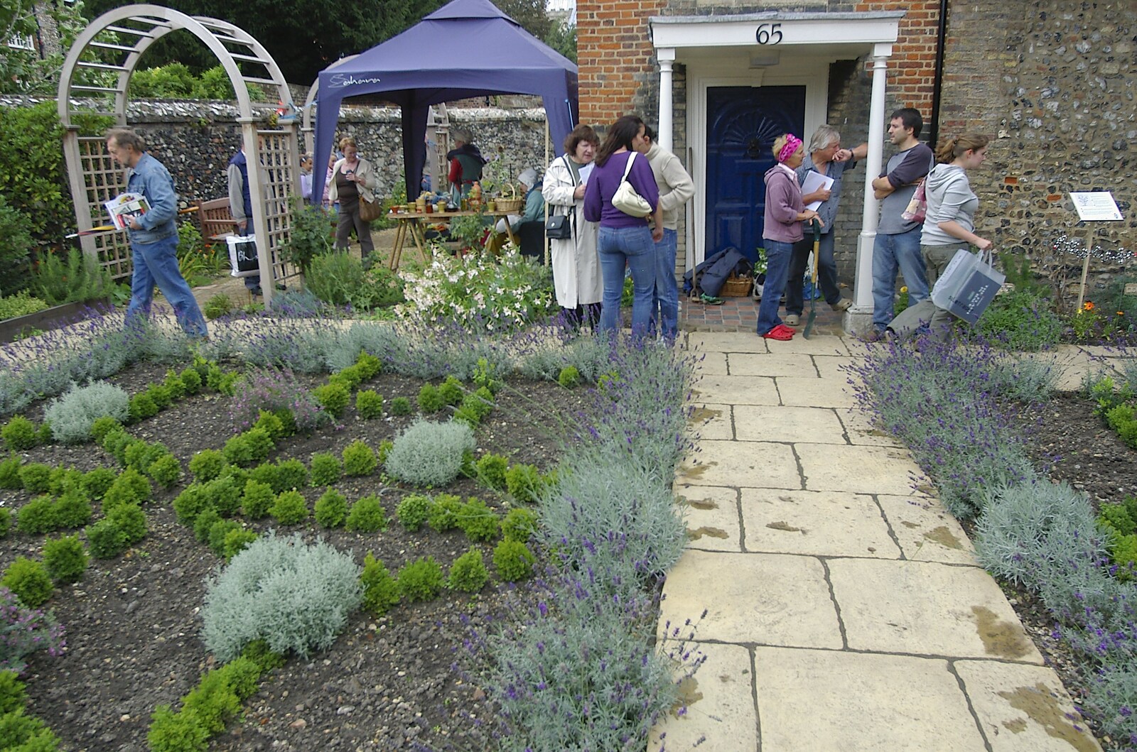 A herb garden in the Cathedral Close from Spiders, Norwich Science Festival and Kingston Arms Music - 5th September 2006