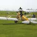 One of Cambridge Airport's Tiger Moths, Grantchester Meadows, Alex Hill at Revs and Spitfires - 10th September 2006