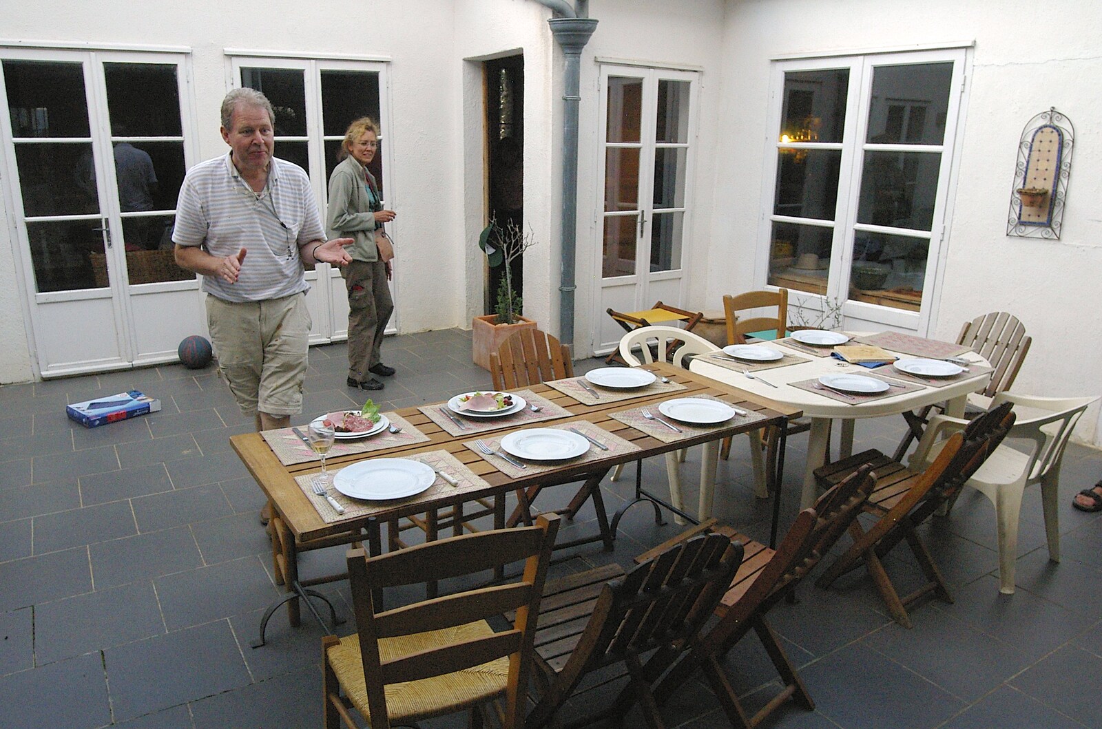 Dirk mills around, preparing for dinner from A Roussillon Farmhouse, Fourques, Perpignan, France - 17th September 2006